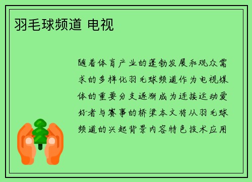 羽毛球频道 电视